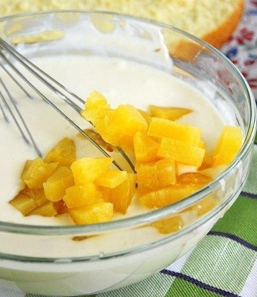 Воздушный тортик с фруктами. 02 Воздушный тортик с фруктами. 02