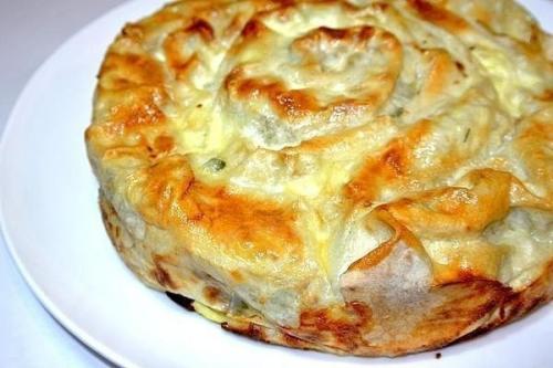 Пирог с мясом из лаваша. 02 Пирог с мясом из лаваша. 02