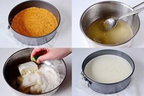 Желейный торт.  Ингредиенты: 02