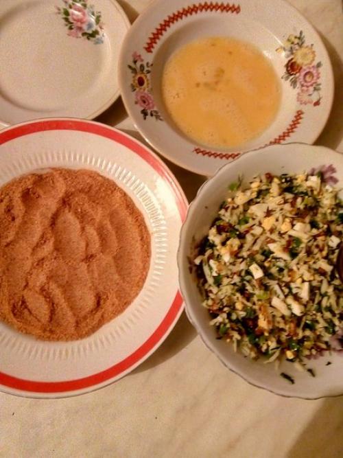 Зразы с яйцом и сыром. 04 Зразы с яйцом и сыром. 04