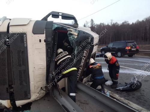 В результате ДТП на трассе М - 12 в судогодском районе погиб водитель большегруза. 02