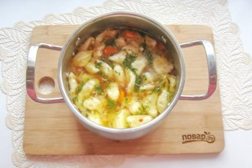 Томатный суп с клецками. 02 Томатный суп с клецками. 02