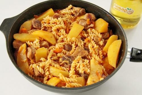 Жаркое с макаронами. 02 Жаркое с макаронами. 02