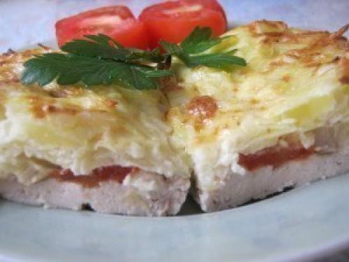 Курица запеченная под тертым картофелем. 01 Курица запеченная под тертым картофелем. 01