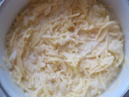 Курица запеченная под тертым картофелем. 05 Курица запеченная под тертым картофелем. 05