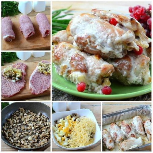 Сочные мясные рулетики. Сочные мясные рулетики.