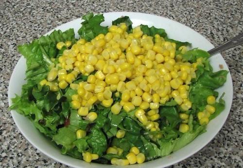 Зеленый салат с тунцом. 05