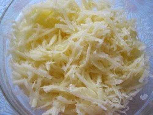 Курица запеченная под тертым картофелем. 04 Курица запеченная под тертым картофелем. 04