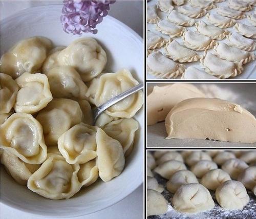 Вкуснейшее универсальное заварное тесто для вареников, пельменей, поз, чебуреков.