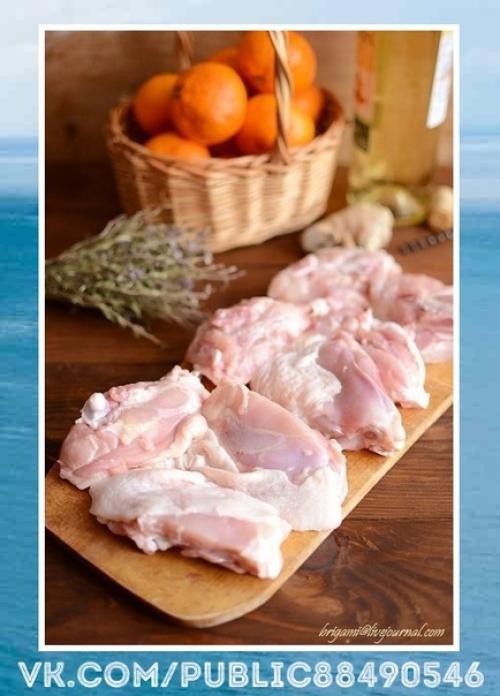 Замечательный рецепт. Курица с мандаринами. 01 Замечательный рецепт. Курица с мандаринами. 01