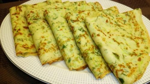 Тонкие кабачковые блинчики. 02 Тонкие кабачковые блинчики. 02