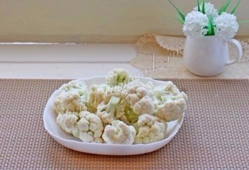 Запеканка из цветной капусты и курицы. 02