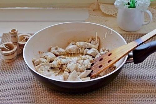 Запеканка из цветной капусты и курицы. 05