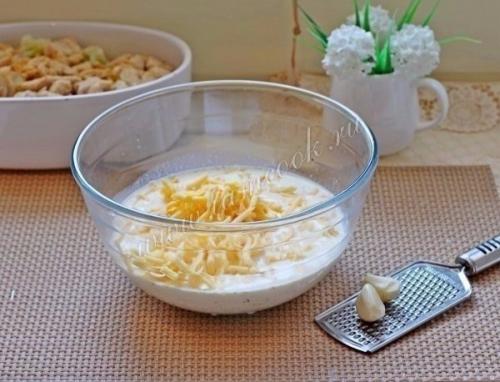 Запеканка из цветной капусты и курицы. 07