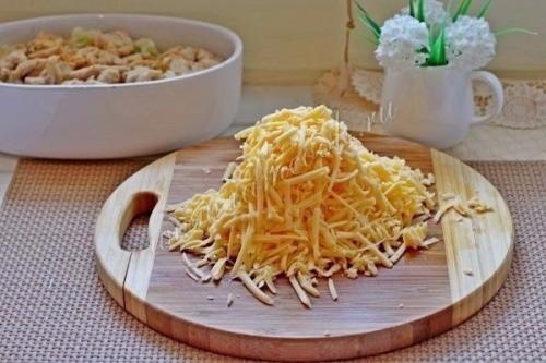 Запеканка из цветной капусты и курицы. 06