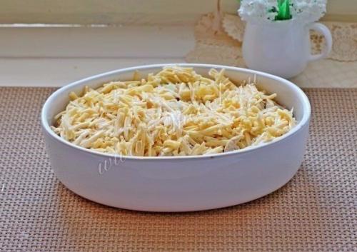 Запеканка из цветной капусты и курицы. 08