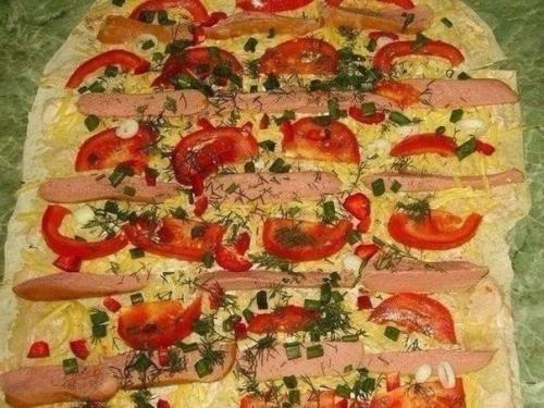 Рулеты из лаваша, запеченные в духовке. 03 Рулеты из лаваша, запеченные в духовке. 03