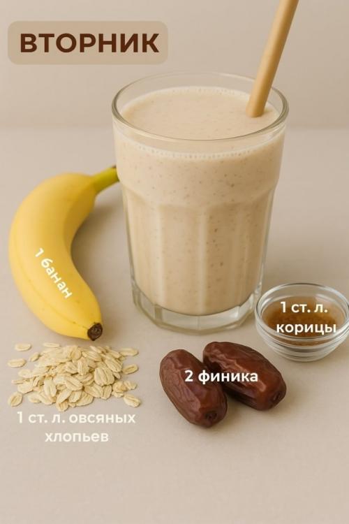 Еженедельный план полезных смузи! 01