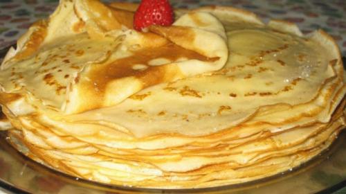 Блинчики тонкие.

Ингредиенты: 3 яйца.
