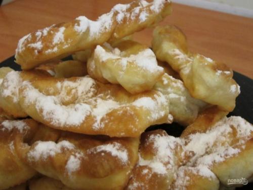 Пышный хворост на кефире. 02 Пышный хворост на кефире. 02