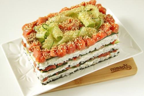 Салат Суши. Ингредиенты: 07 Салат Суши. Ингредиенты: 07