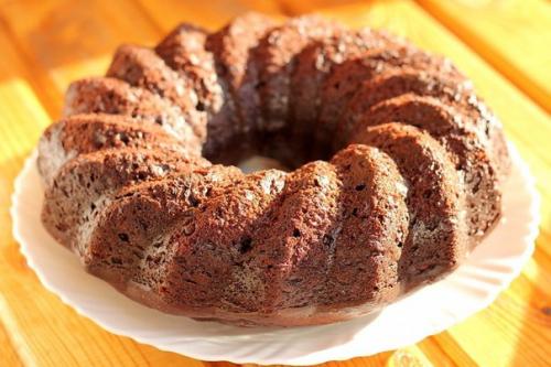 Шоколадно - банановый кекс. 06