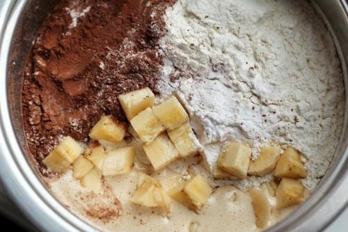 Шоколадно - банановый кекс. 03