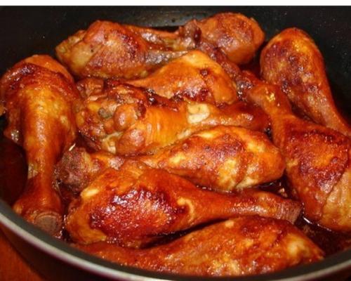 Куриные ножки в соево - медовом соусе.