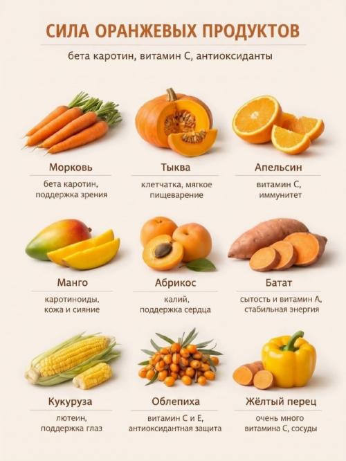 Цвет продуктов - простой ориентир для разнообразного питания. 01