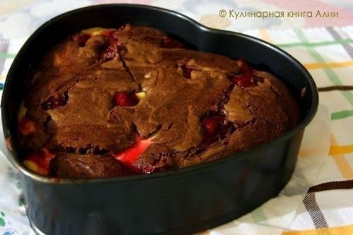 Брауни с творогом и вишней? 08 Брауни с творогом и вишней? 08