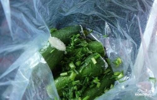 Соленые огурцы за час. 04