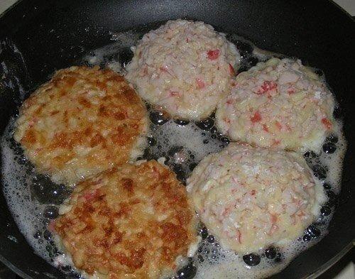 Котлетки из крабовых палочек. 04