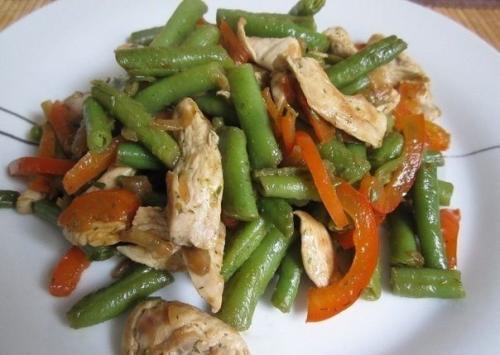 Тёплый куриный салат. Тёплый куриный салат.