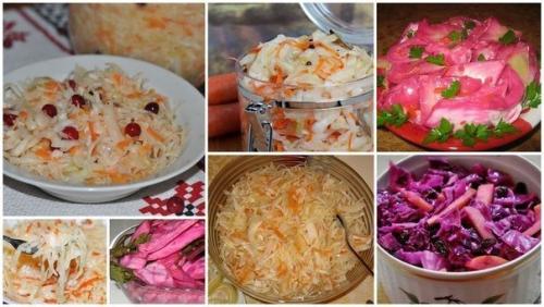 Подборка рецептов квашеной капусты. 

