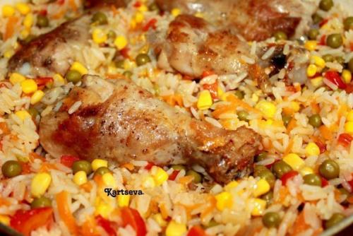 Курица с рисом и овощами по-каталонски. 05 Курица с рисом и овощами по-каталонски. 05