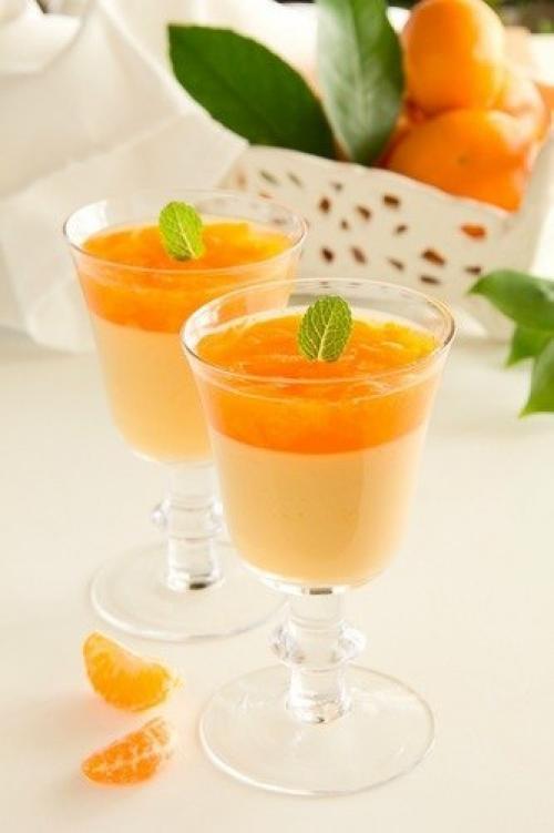 Мандариновая панна - котта. Мандариновая панна - котта.