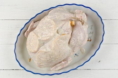 Курица, фаршированная апельсинами. 07