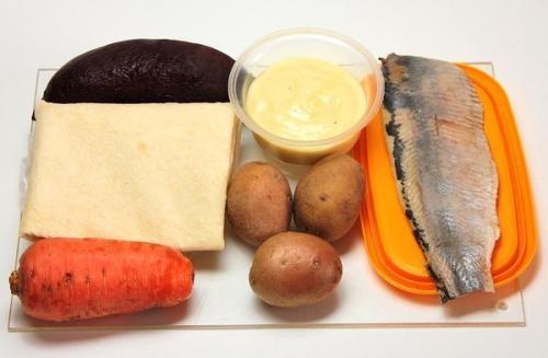 Сельдь под Шубой в лаваше. 01