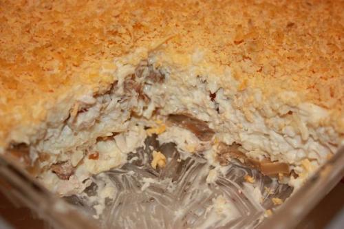 Салат Нежность.  Филе 2 грудок.