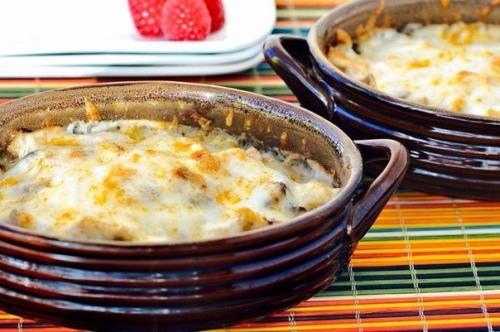 Жюльен с курицей и грибами. 08 Жюльен с курицей и грибами. 08