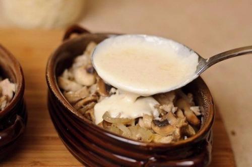 Жюльен с курицей и грибами. 05 Жюльен с курицей и грибами. 05