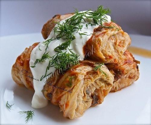 Голубцы из пекинской капусты.