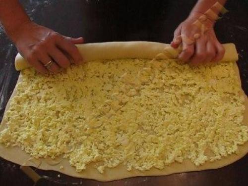 Завитушки с творогом в нежнейшей сметанной заливке. 04 Завитушки с творогом в нежнейшей сметанной заливке. 04