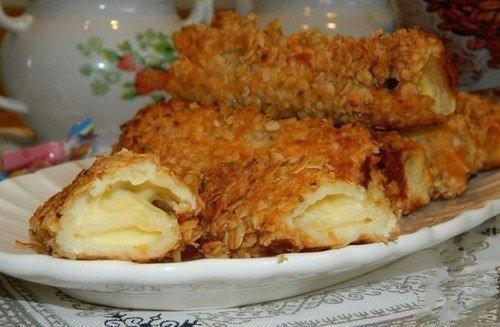 Горячие бутерброды - трубочки.