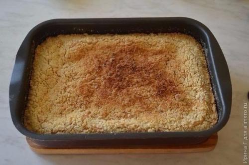 Песочный пирог с творогом. 04