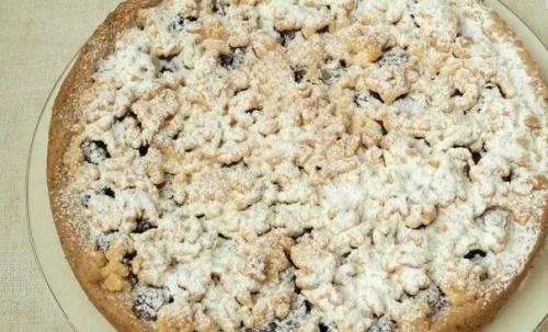 Песочный пирог с вишней. 06 Песочный пирог с вишней. 06