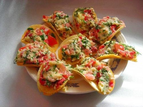 Закуска на чипсах: 7 вариантов оригинальной начинки. 01