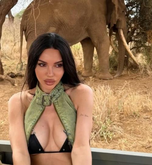 Оксана самойлова устроила эффектную фотосессию в Африке. 01