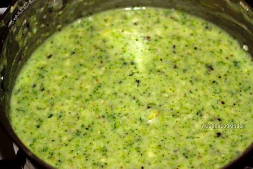 Сливочный суп - пюре с брокколи. 03