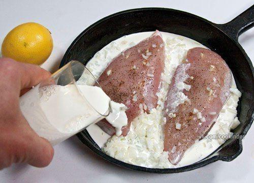 Куриные грудки, запеченные в сливках под сыром. 03
